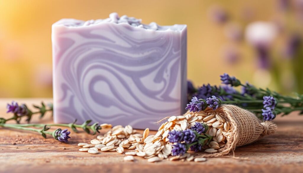 lavender and oats soap duo