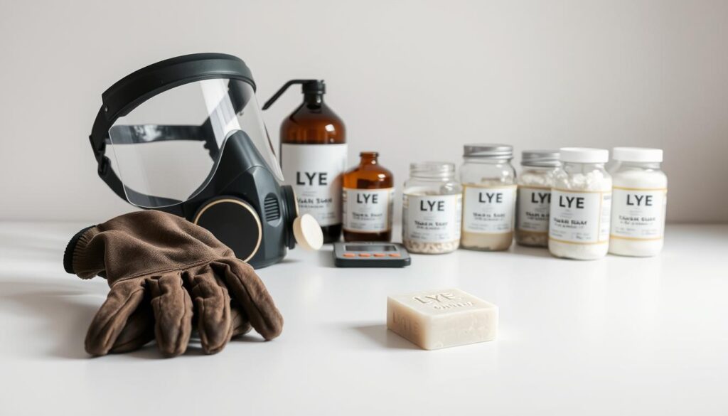 lye safety gear for soapmaking